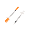 Seringue à insuline jetable avec emballage individuel stérile fixe de 0,3 ml/0,5 ml/1 ml approuvée CE