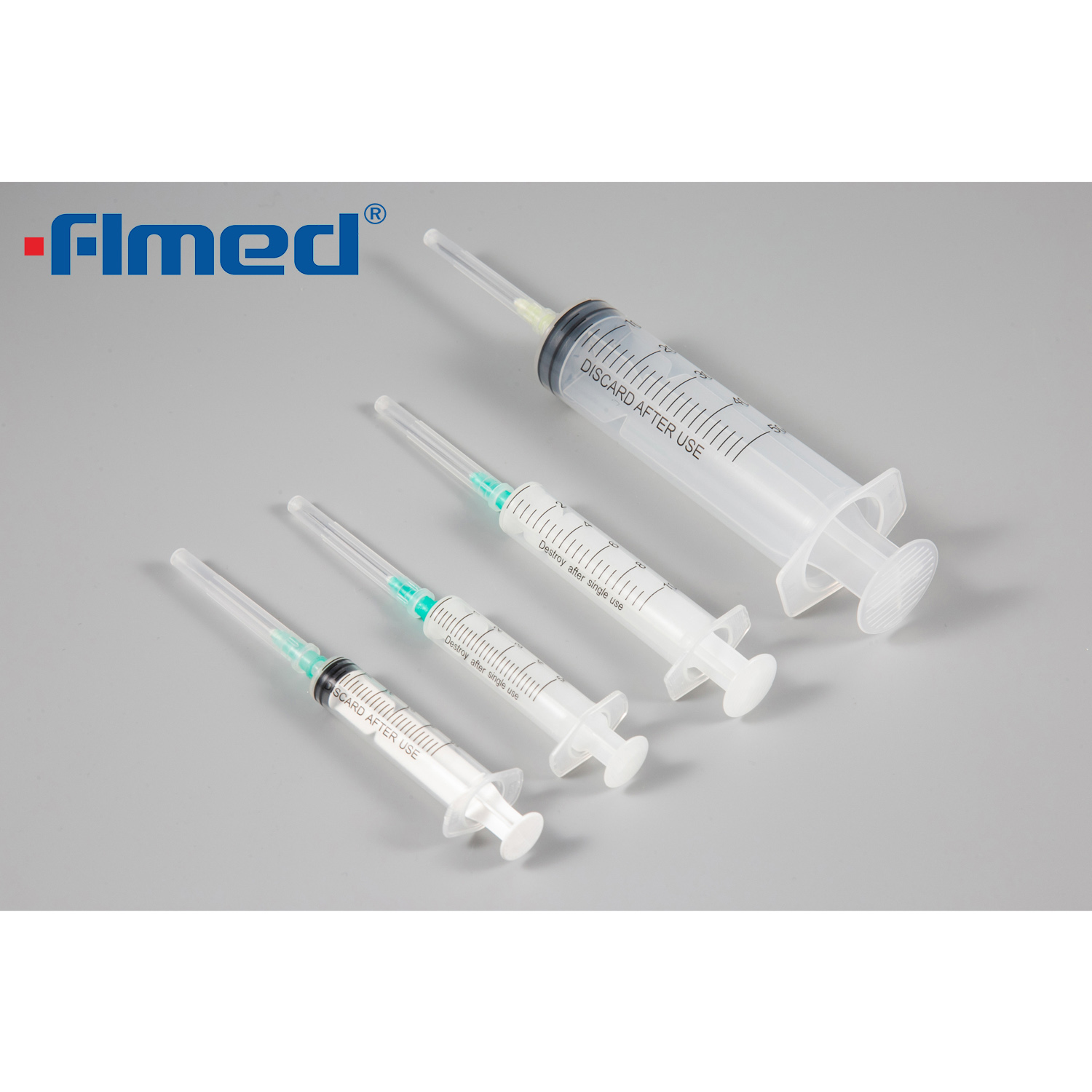 Seringues médicales jetables en 3 parties avec aiguilles PE / Blister Emballage