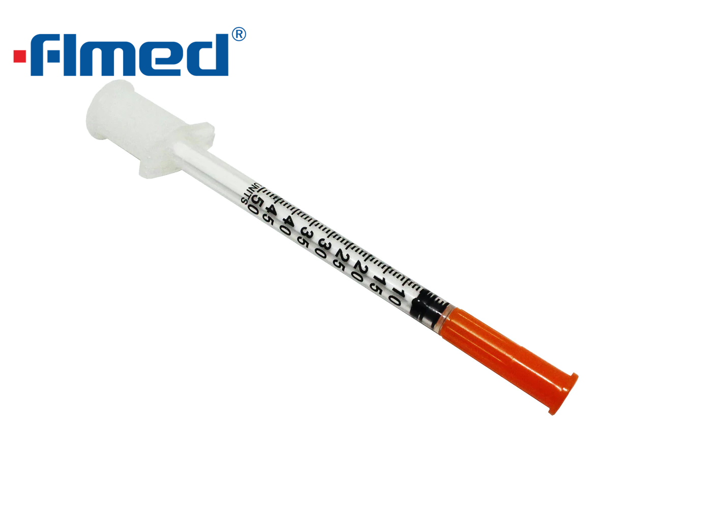 Syringe et aiguille d'insuline 0,5 ml 29g x 13 mm (29g x 1/2 "pouce)