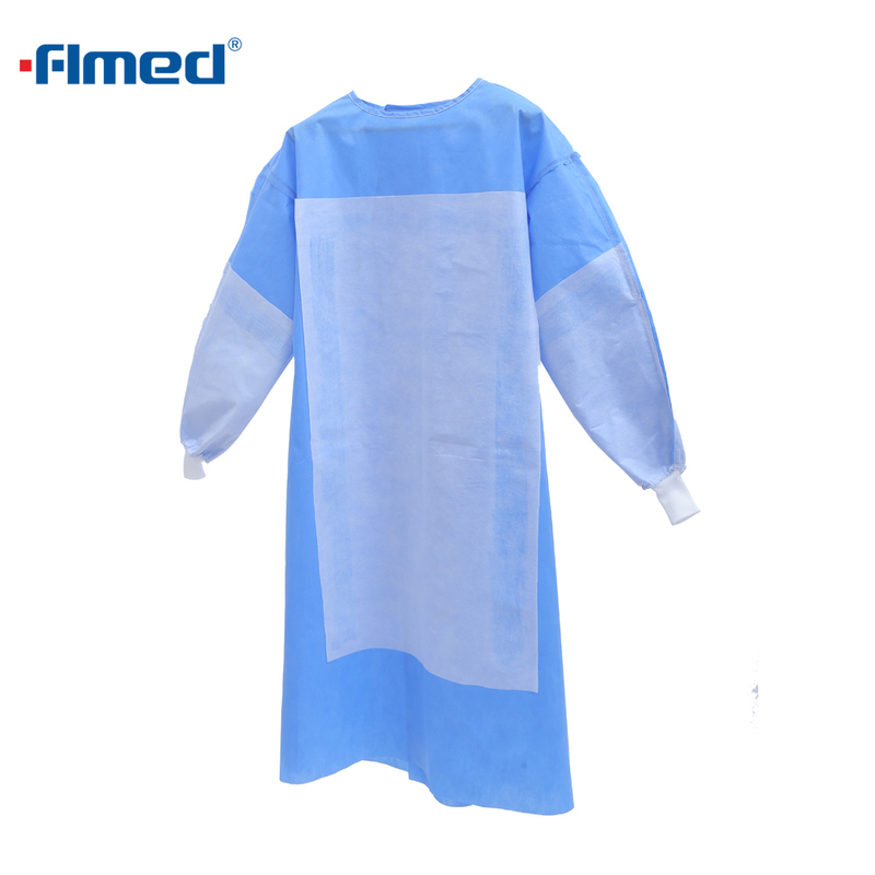 Blouse chirurgicale renforcée en tissu stérile jetable