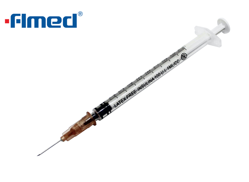 Syringe et aiguille d'insuline 1 ml 26g x 13 mm
