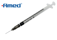 Syringe 1 ml avec aiguille hypodermique 27 g