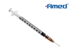 Syringe et aiguille d'insuline 1 ml 26g x 13 mm