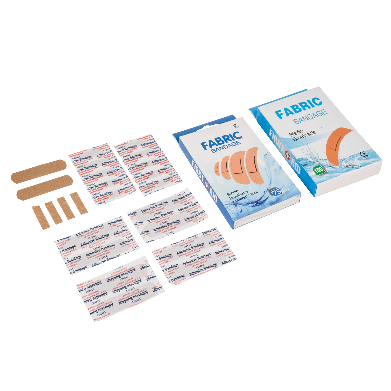 Pansements adh&eacute;sifs en tissu