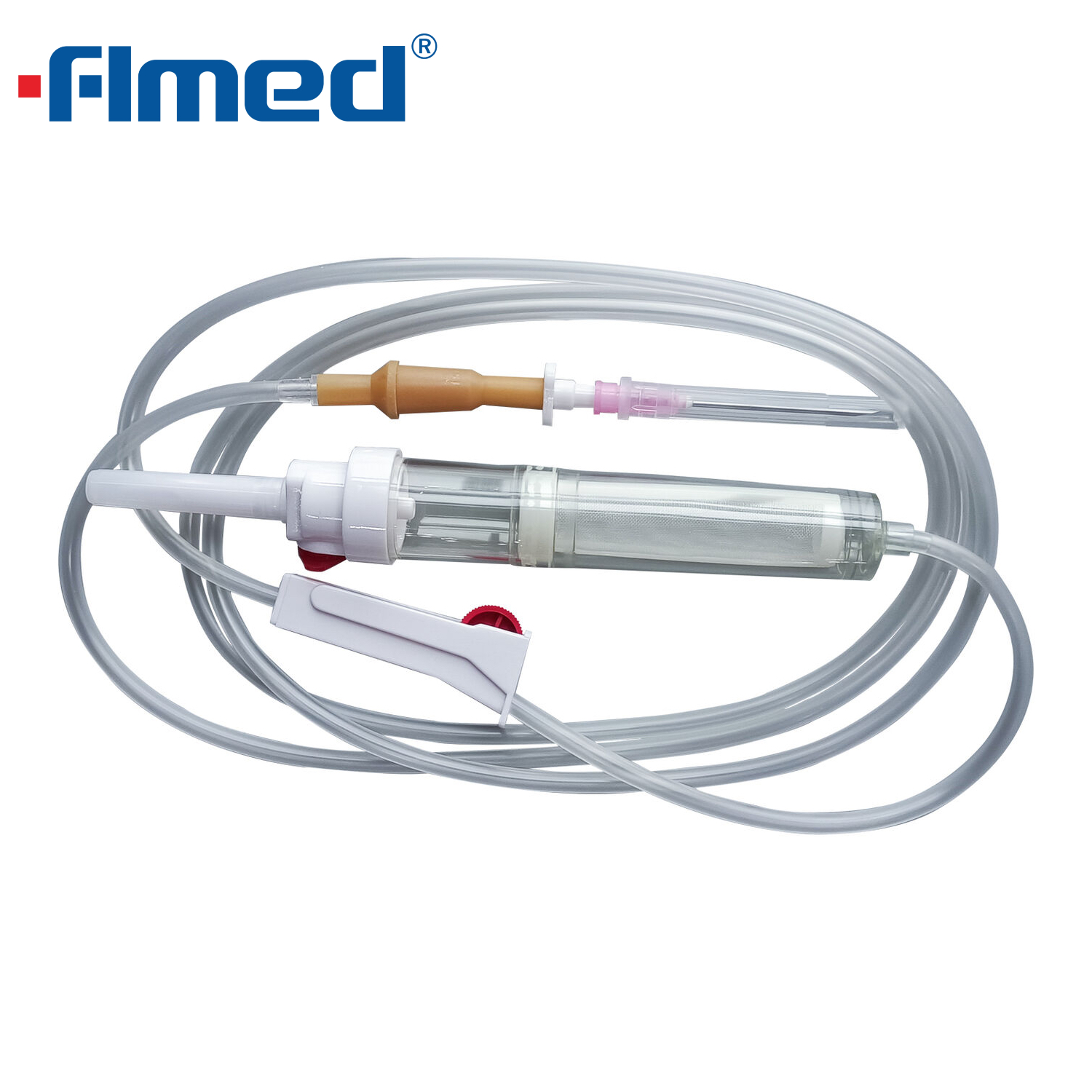 Set de transfusion sanguine jetable avec aiguille
