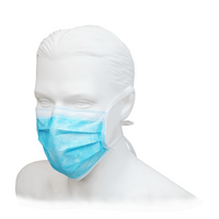 Masques chirurgicaux jetables à 3 épaisseurs avec attaches