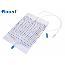 Poche à urine économique 2000 ml avec valve de sortie pull-push