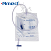 Sac de drainage urinaire médical avec dispositif anti-reflux 2000 ml