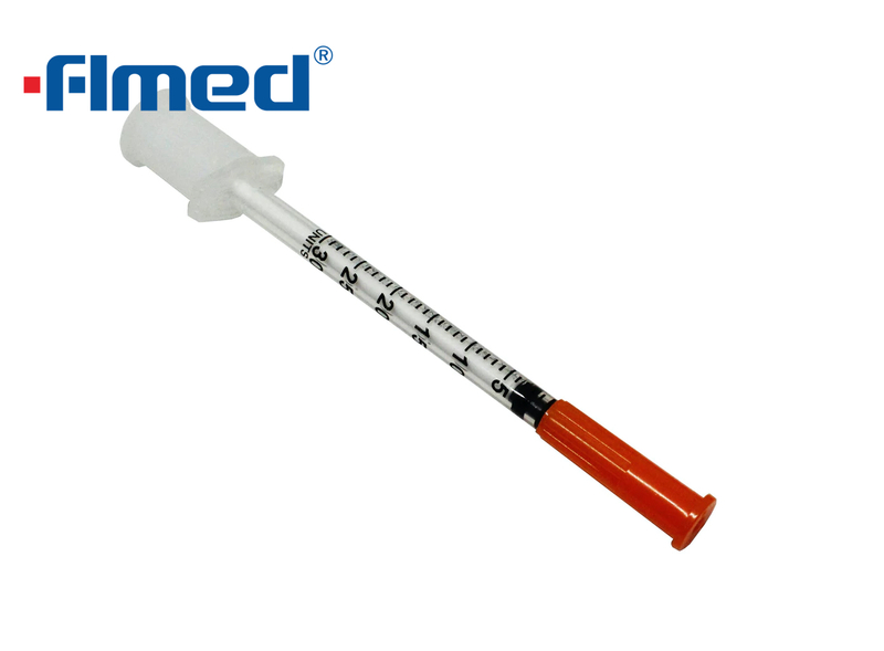 Syringe et aiguille d'insuline 0,3 ml 30 g x 8 mm (30g x 5/16 "pouce)