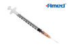 Syringe et aiguille d'insuline 1 ml 25g x 16 mm CE marqué