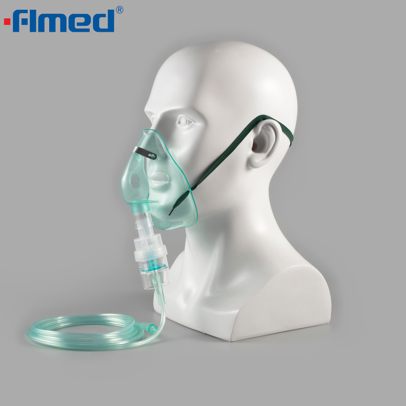 Masque aérosol jetable avec tube de 7 pieds et pot de médicament