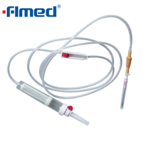 Set de transfusion sanguine jetable avec aiguille