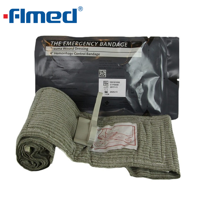 Bandage d'urgence israélien 4" et 6" emballage stérile sous vide