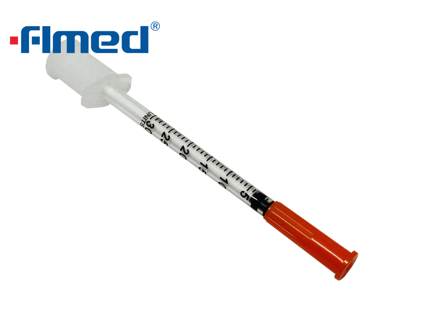 Syringe et aiguille d'insuline 0,3 ml 29g x 13 mm (29g x 1/2 "pouce)