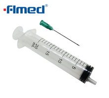 Seringues médicales jetables avec aiguilles 20 ml avec aiguilles 19/20/21G CE ISO13485 : 2016 marquées
