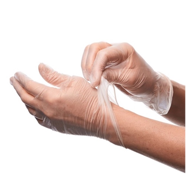 Gants d'examen m&eacute;dical en PVC