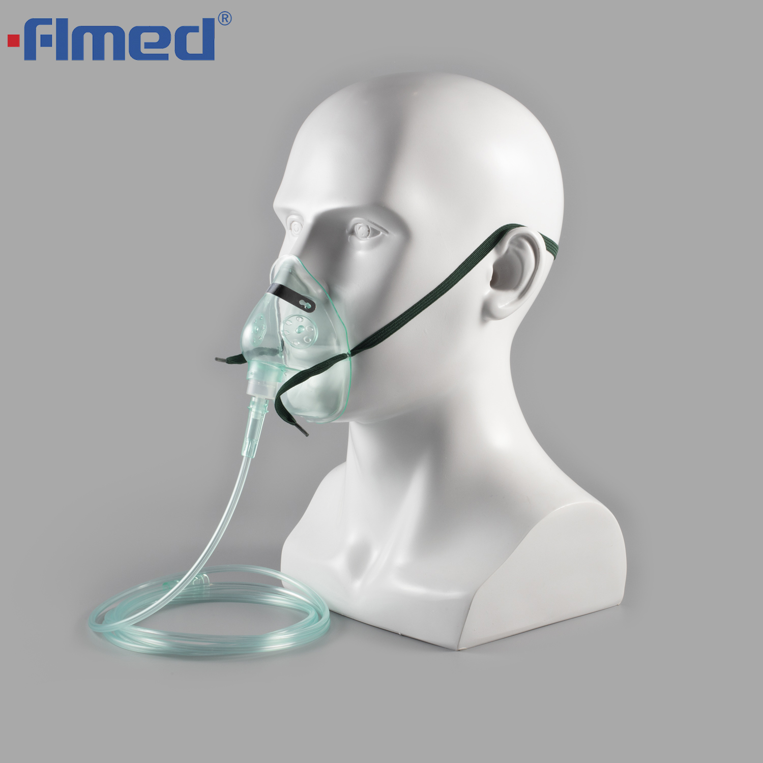 Masque d'oxygène médical adulte avec 2,1 m de tubes 