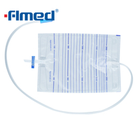 Poche à urine économique 2000 ml avec valve en T