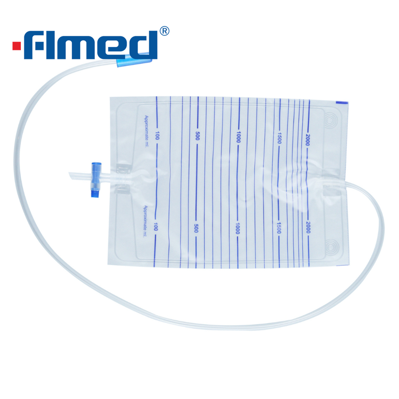 Poche à urine économique 2000 ml avec valve en T